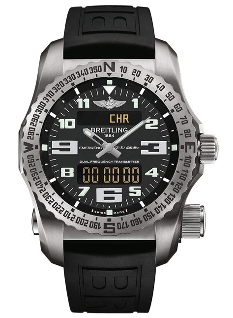 chronographe breitling emergency|breitling distress alarm watch.